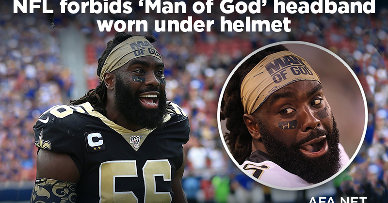 Afa Net Nfl Forbids Man Of God Headband Worn Under Helmet