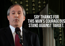 Texas AG Continues to Take on Target