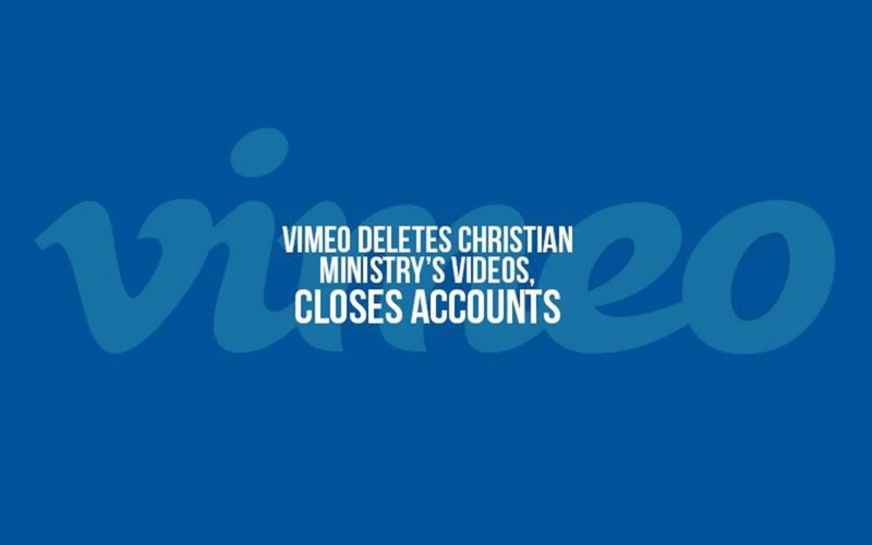 Vimeo Removes Christian Ministry Videos, Closes Account