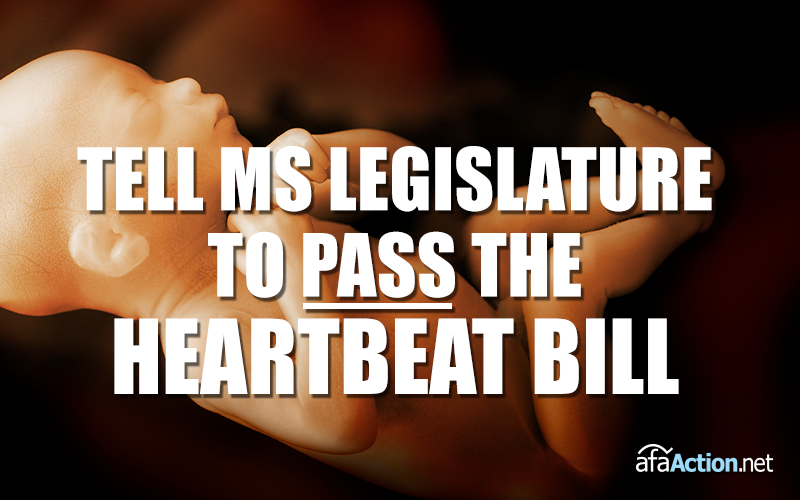 Tell MS legislators to vote for heartbeat bill