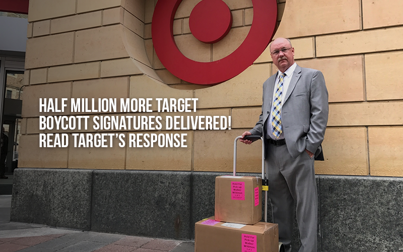 Half Million More Target Boycott Signatures Delivered! Read Target’s response