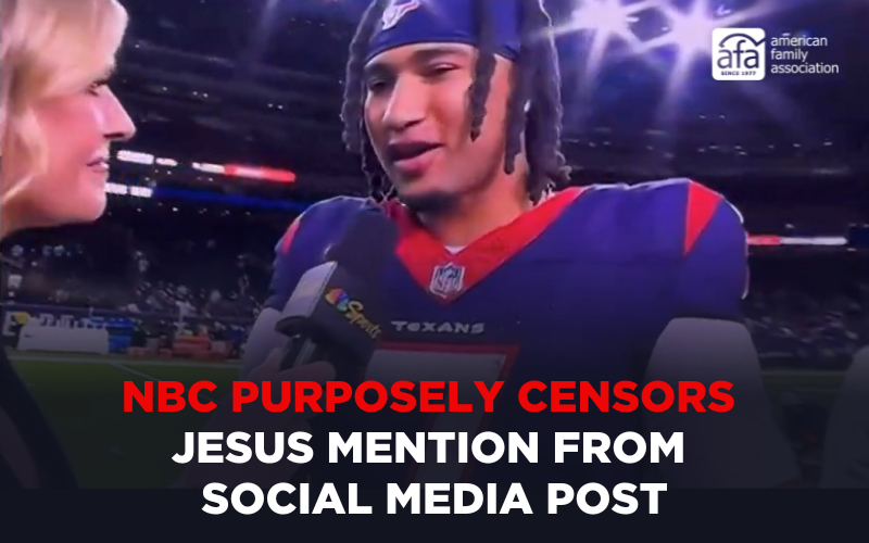 NBC purposely censors Jesus mention from social media post