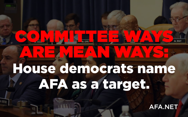House Democrats name AFA as a target (by name)