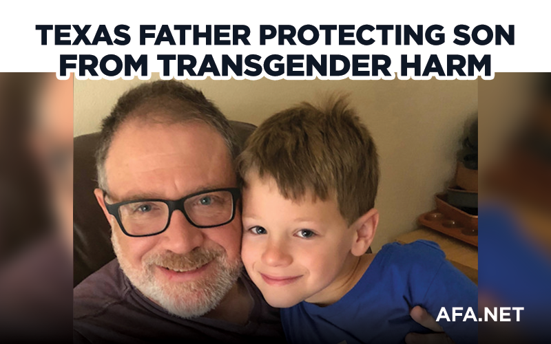 Texas father protecting son from transgender harm