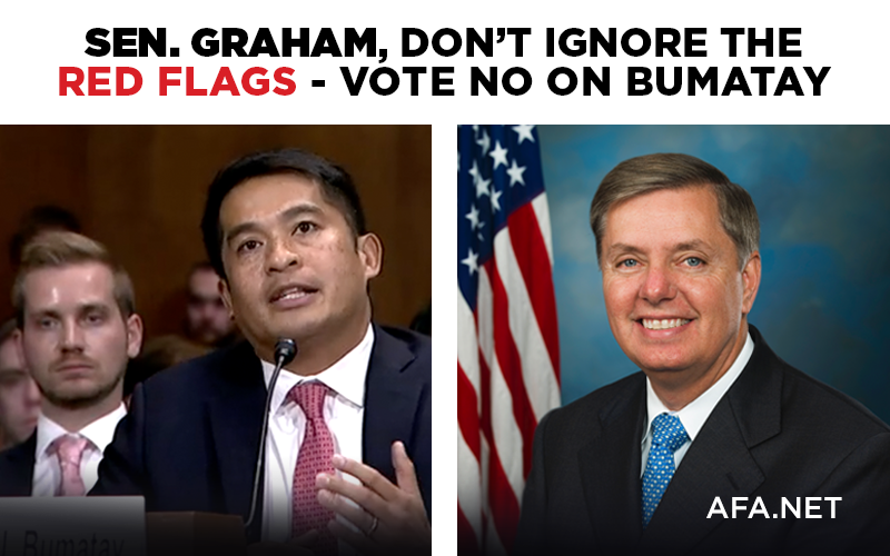 Judicial nominee is member of LGBT activist group. Tell senator Lindsey Graham to vote no.