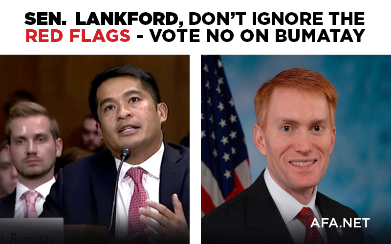 Judicial nominee is member of LGBT activist group. Tell senator James Lankford to vote no.