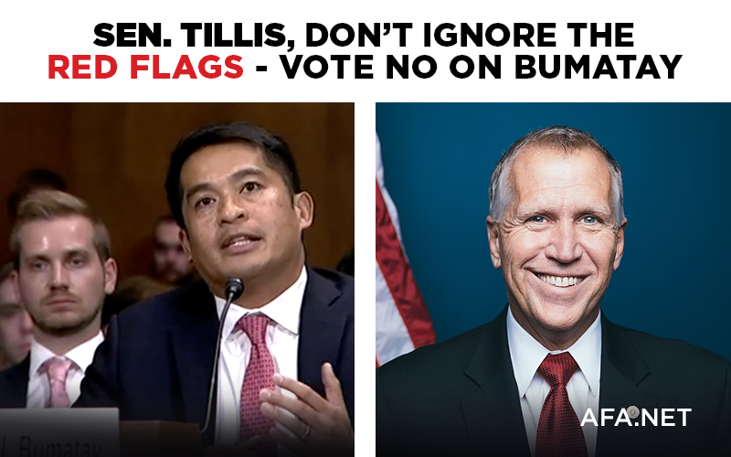 Judicial nominee is member of LGBT activist group. Tell senator Thom Tillis to vote no.