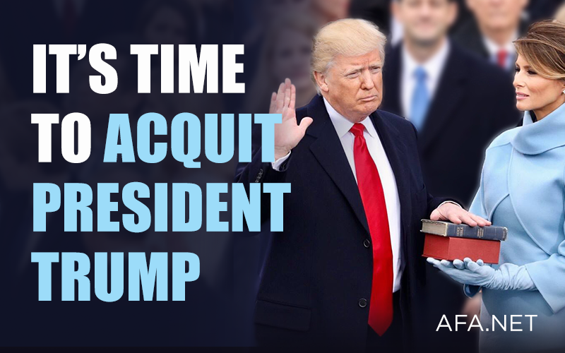 Urge your Senators to acquit President Trump