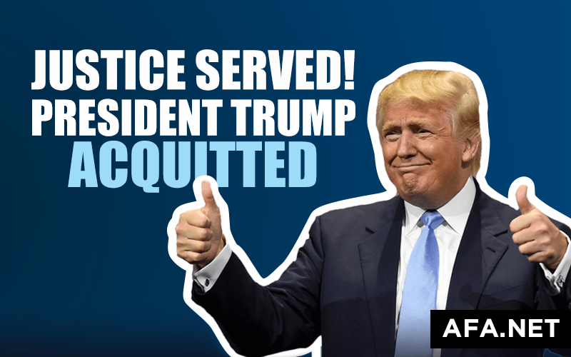 President Trump acquitted! Tell your senators how you feel.