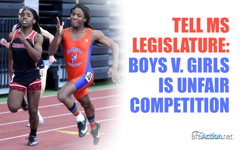 Urge MS Senators to keep boys out of girls’ sports