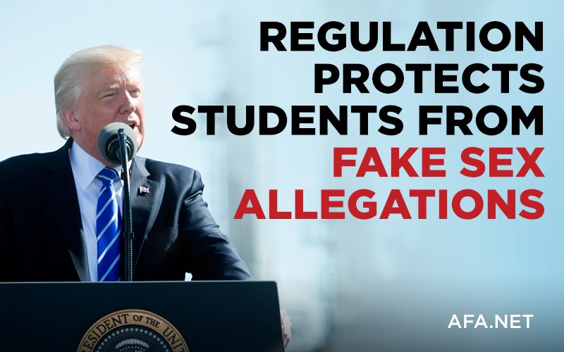 Trump Administration issues new regulation protecting students from false allegations of abuse