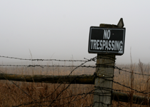 No Trespassing!