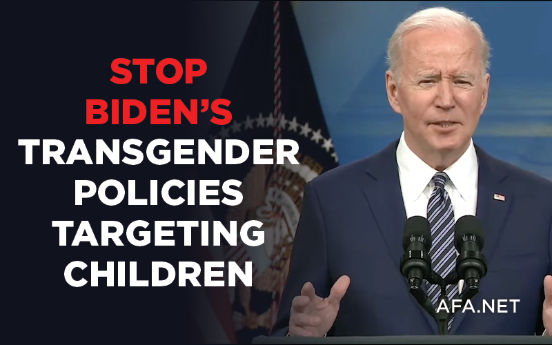 President Biden endorses sex-change operations on teenagers
