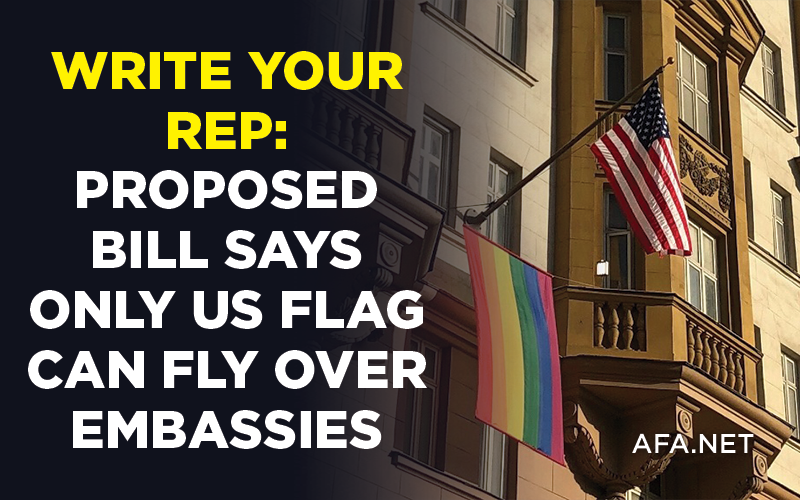 Write your Rep: Proposed bill says only US flag can fly over embassies